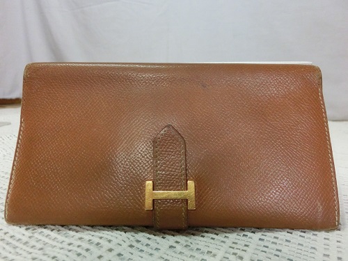 エルメス財布のすれをリペア